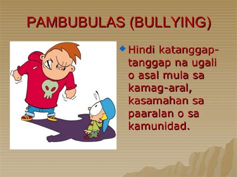 ano ang kahulugan ng bullying